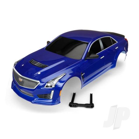 Traxxas Body, Cadillac Cts-V, Blue (Painted, Decals Applied) (TRX8391A)