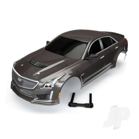 Traxxas Body, Cadillac Cts-V, Silver (Painted, Decals Applied) (TRX8391X)