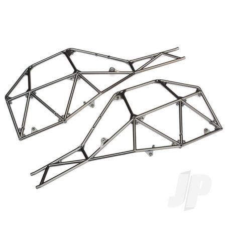 Traxxas Tube Chassis, Side Section (Left & Right) (Satin Black Chrome-Plated) (TRX8430X)