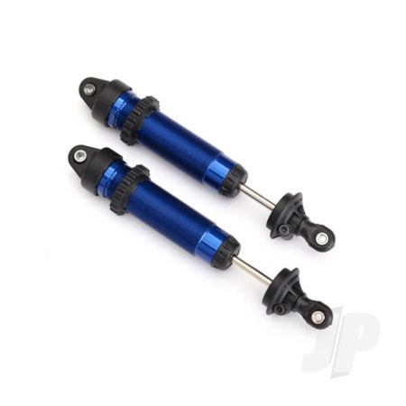 Traxxas Shocks, Gtr, 134Mm, Aluminium (Blue-Anodised) (Fully Assembled With Out Springs) (Front, Threaded) (2 Pcs) (TRX8450X)