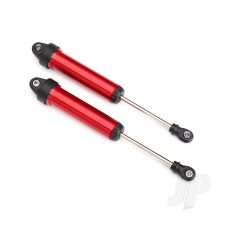 Traxxas Shocks, Gtr, 134Mm, Aluminium (Red-Anodised) (Fully Assembled With Out Springs) (Front, No Threads) (2 Pcs) (TRX8451R)