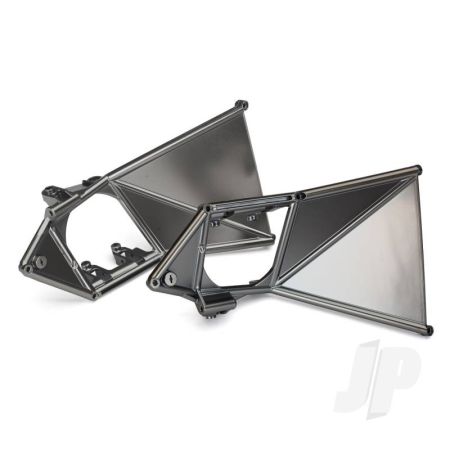 Traxxas Mounts, Suspension Arm, Upper (Front) (Left & Right) (Satin Black Chrome-Plated) (TRX8534X)