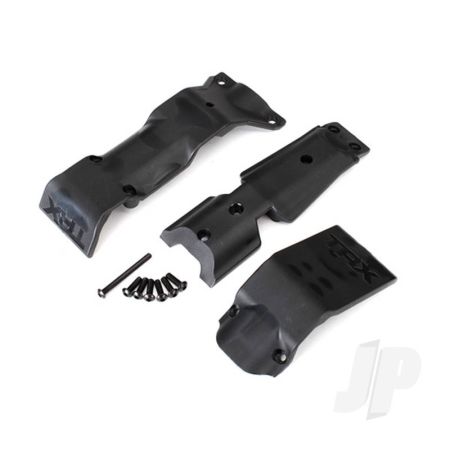 Traxxas Skid Plate Set, Front / Skid Plate, Rear / 3X10 Bcs (6 Pcs) / 3X30 Bcs (1Pc) (Fits #8629 & 8630 Bulkheads) (TRX8637)