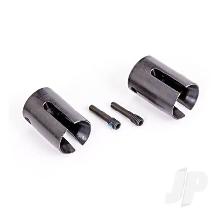 Traxxas Drive Cup, Steel, Extreme Heavy Duty (2)/ 4X17Mm Screw Pins, Heavy Duty (2) (Machined, Heat Treated) (TRX8652X)