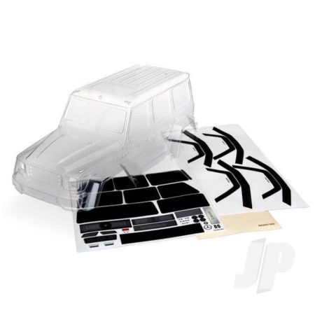 Traxxas Body, Mercedes-Benz G 500 4X4 (Clear, Requires Painting) / Decals / Window Masks (Includes Rear Body Post, Grille, Side Mirrors, Door Handles, & Windshield Wipers) (TRX8811)