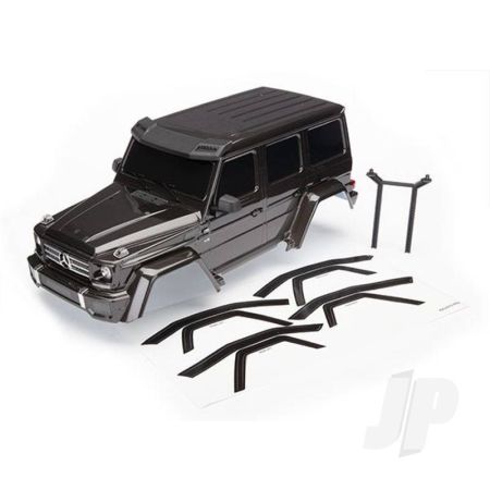 Traxxas Body, Mercedes-Benz G 500 4X4, Complete (Black) (Includes Rear Body Post, Grille, Side Mirrors, Door Handles, & Windshield Wipers) (TRX8811R)