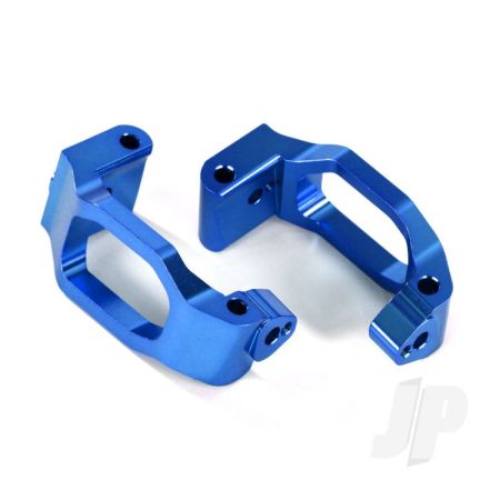 Traxxas Caster Blocks (C-Hubs), 6061-T6 Aluminium (Blue-Anodised), Left & Right / 4X22Mm Pin (4 Pcs) / 3X6Mm Bcs (4 Pcs) / Retainers (4 Pcs) (TRX8932X)