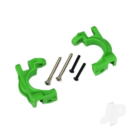 Traxxas Caster Blocks (C-Hubs), Extreme Heavy Duty, Green (Left & Right)/ 3X32Mm Hinge Pins (2)/ 3X20Mm Bcs (2) (For Use With #9080 Upgrade Kit) (TRX9032G)