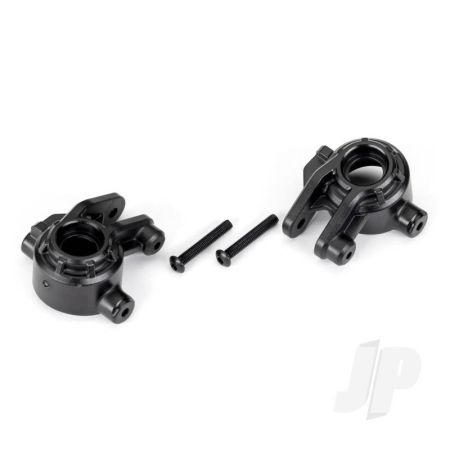 Traxxas Steering Blocks, Extreme Heavy Duty, Black (Left & Right)/ 3X20Mm Bcs (2) (For Use With #9080 Upgrade Kit) (TRX9037)