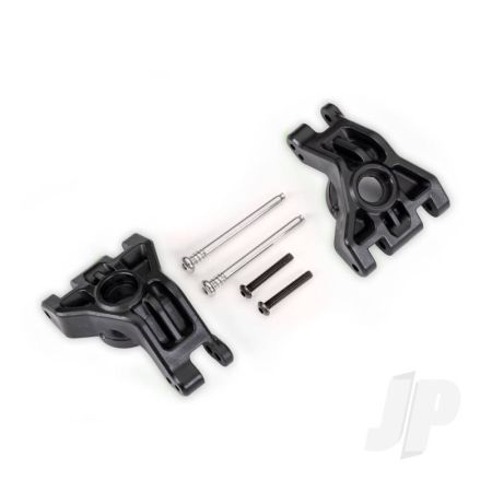 Traxxas Carriers, Stub Axle, Rear, Extreme Heavy Duty, Black (Left & Right)/ 3X41Mm Hinge Pins (2)/ 3X20Mm Bcs (2) (For Use With #9080 Upgrade Kit) (TRX9050)