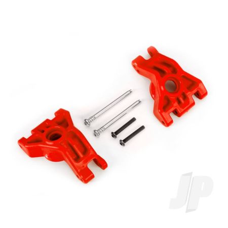 Traxxas Carriers, Stub Axle, Rear, Extreme Heavy Duty, Red (Left & Right)/ 3X41Mm Hinge Pins (2)/ 3X20Mm Bcs (2) (For Use With #9080 Upgrade Kit) (TRX9050R)