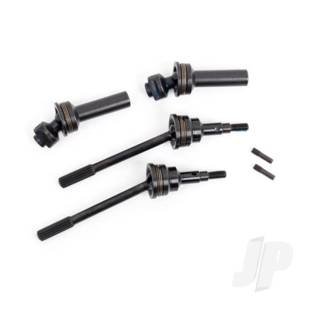 Traxxas Driveshafts, Front, Extreme Heavy Duty, Steel-Spline Constant-Velocity With 6Mm Stub Axles (Complete Assembly) (2) (For Use With #9080 Upgrade Kit) (TRX9051R)