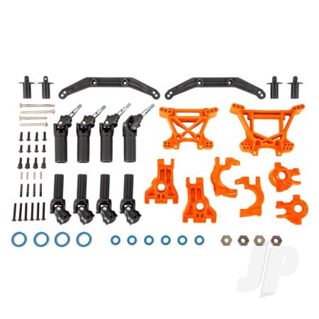 Traxxas Outer Driveline & Suspension Upgrade Kit, Extreme Heavy Duty, Orange (TRX9080T)