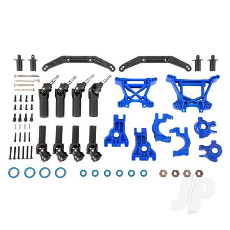 Traxxas Outer Driveline & Suspension Upgrade Kit, Extreme Heavy Duty, Blue (TRX9080X)