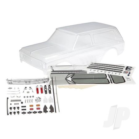 Traxxas Body, Chevrolet Blazer (1969 - 1970) (Clear, Requires Painting) (Includes Grille, Side Mirrors, Door Handles, Windshield Wipers, Decals, Window Masks) (TRX9112)