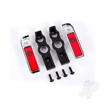 Traxxas Tail Light Housing, Chrome (2)/ Lens (2)/ Retainers (Left & Right)/ 2.6X8 Bcs (Self-Tapping) (4) (TRX9119) Traxxas Tail Light Housing, Chrome (2)/ Lens (2)/ Retainers (Left & Right)/ 2.6X8 Bcs (Self-Tapping) (4) (TRX9119)