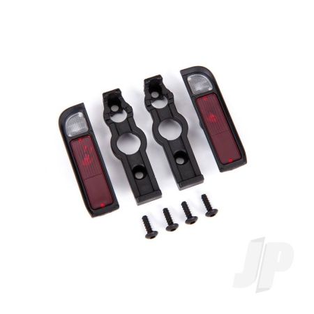 Traxxas Tail Light Housing, Black (2)/ Lens (2)/ Retainers (Left & Right)/ 2.6X8 Bcs (Self-Tapping) (4) (TRX9122) Traxxas Tail Light Housing, Black (2)/ Lens (2)/ Retainers (Left & Right)/ 2.6X8 Bcs (Self-Tapping) (4) (TRX9122)