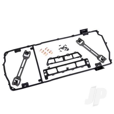 Traxxas Body Cage/ Body Mounts (Front & Rear)/ Body Mount Latch (2)/ 3X8Mm Bcs (15) (Fits #9111 Or 9112 Bodies) (TRX9128)