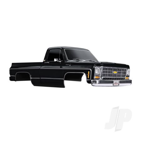 Traxxas Body, Chevrolet K10 Truck (1979), Complete, Black (Painted, Decals Applied) (Includes Grille, Side Mirrors, Door Handles, Windshield Wipers, & Clipless Mounting) (Requires #9288 Inner Fenders) (TRX9212X)