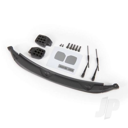 Traxxas Mirrors, Side, Black (Left & Right)/ Windshield Wipers (2)/ Cowl/ 2.5X8 Bcs (3)/ 2.5X10 Cs (2)/ 1.6X5 Bcs (2) (Fits #9211 Body) (TRX9217)