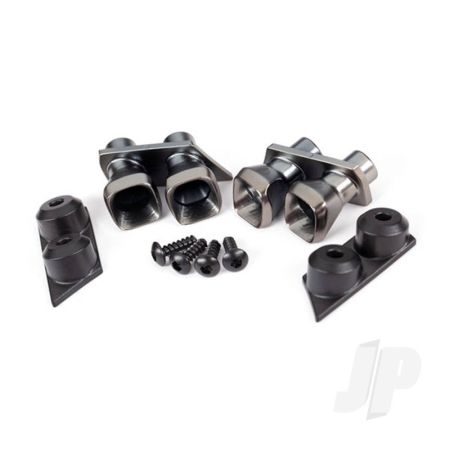 Traxxas Exhaust Tips (2)/ Exhaust Tip Mounts (2)/ 2.6X8 Bcs (4) (TRX9318)