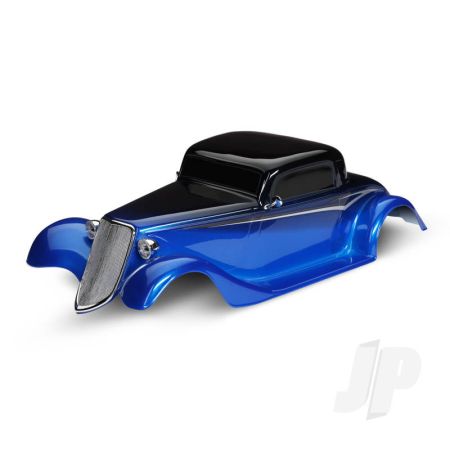 Traxxas Body, Factory Five '33 Hot Rod Coupe, Complete (Blue) (Painted, Decals Applied) (Includes Front Grille, Side Mirrors, Headlights, Tail Lights, Foam Pads) (TRX9333X)