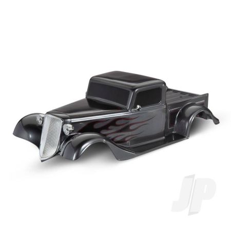 Traxxas Body, Factory Five '35 Hot Rod Truck, Complete (Graphite) (Painted, Decals Applied) (Includes Front Grille, Side Mirrors, Headlights, Tail Lights, Foam Pads) (TRX9335X)