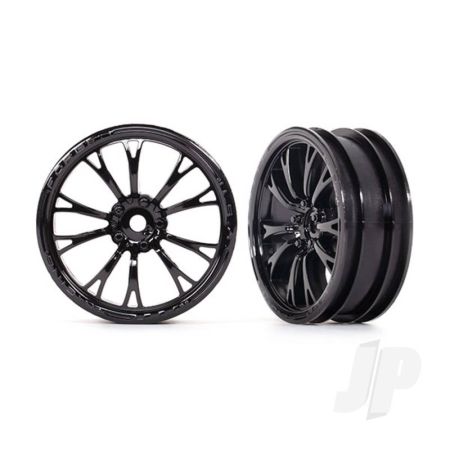 Traxxas Wheels, Weld Gloss Black (Front) (2) (TRX9472)