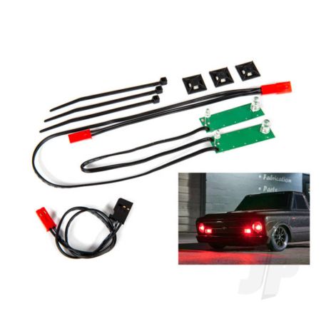 Traxxas Led Light Set, Front, Complete (Red) (Includes Light Harness, Power Harness, Zip Ties (9)) (TRX9496R)