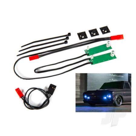 Traxxas Led Light Set, Front, Complete (Blue) (Includes Light Harness, Power Harness, Zip Ties (9)) (TRX9496X)