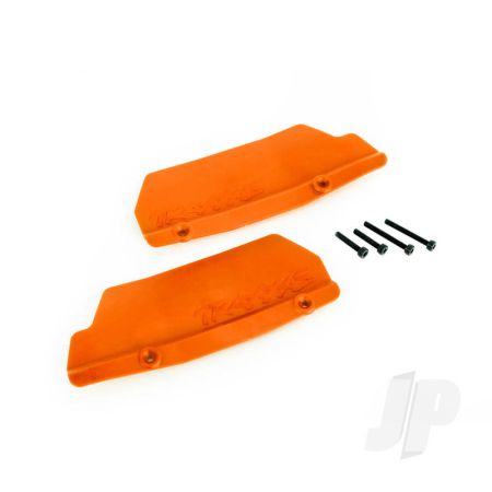Traxxas Mud Guards, Rear, Orange (Left And Right) / 3X15 Ccs (2) (TRX9519T)
