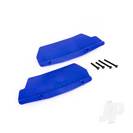 Traxxas Mud Guards, Rear, Blue (Left And Right) / 3X15 Ccs (2) (TRX9519X)