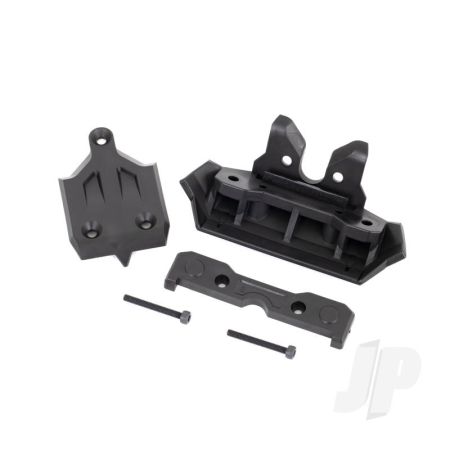 Traxxas Bumper, Front / Skidplate, Front / Tie Bar Mount, Front / 3X25 Cs (2) (TRX9535)