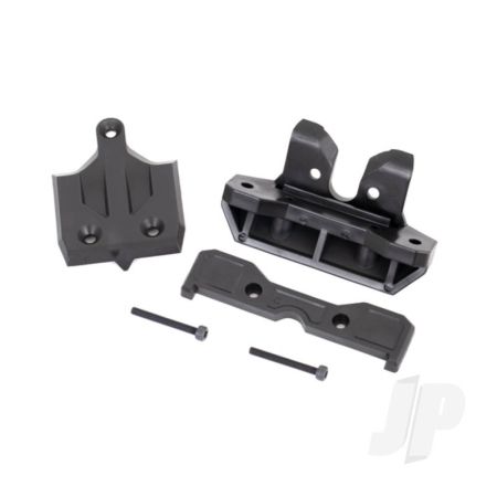 Traxxas Bumper, Rear / Skidplate, Rear / Tie Bar Mount, Rear / 3X25 Cs (2) (TRX9536)