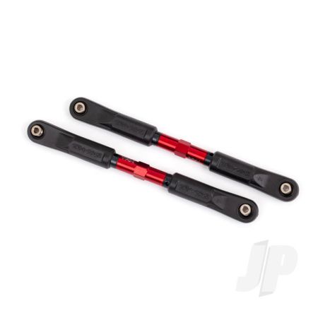 Traxxas Toe Links, Sledge (Tubes Red-Anodised, 7075-T6 Aluminium, Stronger Than Titanium) (120Mm) (2)/ Rod Ends, Assembled With Steel Hollow Balls (4)/ Aluminium Wrench, 8Mm (1) (TRX9549R)