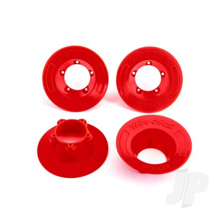 Traxxas Wheel Covers, Red (4) (Fits #9572 Wheels) (TRX9569R)