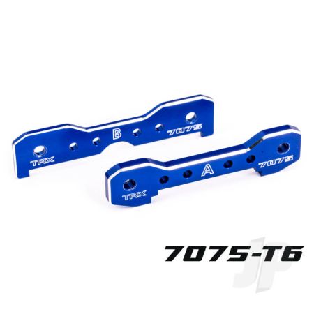 Traxxas Tie Bars, Front, 7075-T6 Aluminium (Blue-Anodised) (Fits Sledge) (TRX9629)