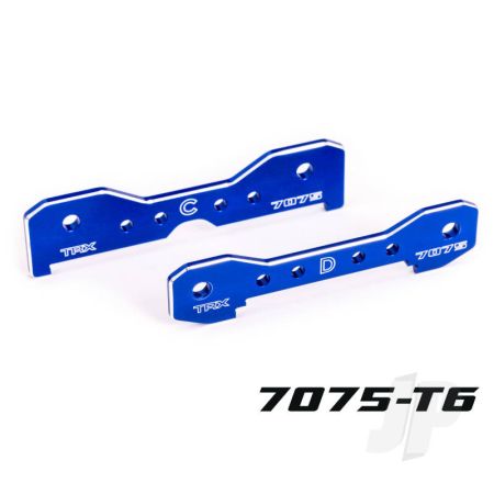 Traxxas Tie Bars, Rear, 7075-T6 Aluminium (Blue-Anodised) (Fits Sledge) (TRX9630)
