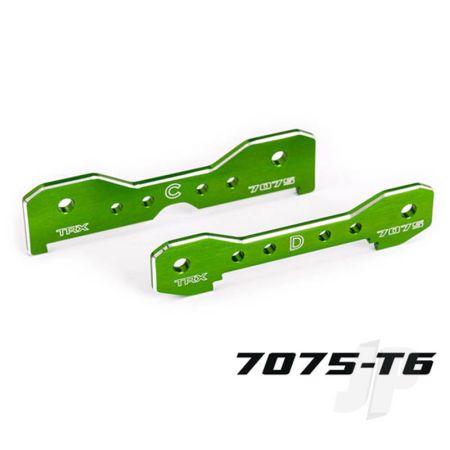 Traxxas Tie Bars, Rear, 7075-T6 Aluminium (Green-Anodised) (Fits Sledge) (TRX9630G)