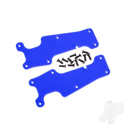 Traxxas Suspension Arm Covers, Blue, Front (Left And Right) / 2.5X8 Ccs (12) (TRX9633X)