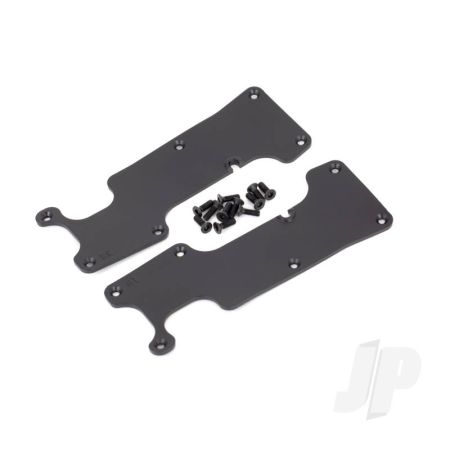 Traxxas Suspension Arm Covers, Black, Rear (Left And Right) / 2.5X8 Ccs (12) (TRX9634)