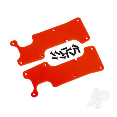 Traxxas Suspension Arm Covers, Red, Rear (Left And Right) / 2.5X8 Ccs (12) (TRX9634R)