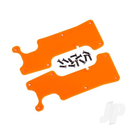 Traxxas Suspension Arm Covers, Orange, Rear (Left And Right) / 2.5X8 Ccs (12) (TRX9634T)