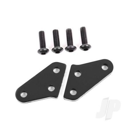 Traxxas Steering Block Arms (Aluminium, Dark Titanium-Anodised) (2) (Fits #9537 And 9637 Steering Blocks) (TRX9636A)
