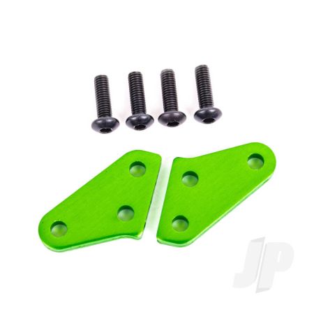Traxxas Steering Block Arms (Aluminium, Green-Anodised) (2) (Fits #9537 And 9637 Steering Blocks) (TRX9636G)