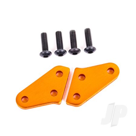 Traxxas Steering Block Arms (Aluminium, Orange-Anodised) (2) (Fits #9537 And 9637 Steering Blocks) (TRX9636T)