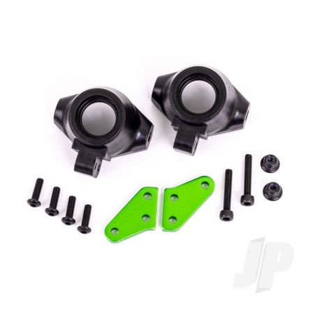 Traxxas Steering Block Arms (Aluminium, Green-Anodised) (2) / Steering Blocks, Left & Right (TRX9637G)