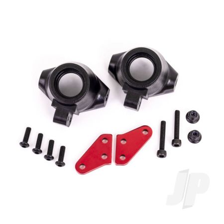 Traxxas Steering Block Arms (Aluminium, Red-Anodised) (2) / Steering Blocks, Left & Right (TRX9637R)