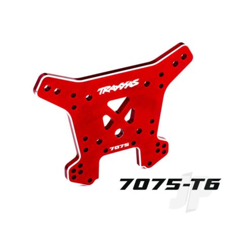 Traxxas Shock Tower, Rear, 7075-T6 Aluminium (Red-Anodised) (Fits Sledge) (TRX9638R)