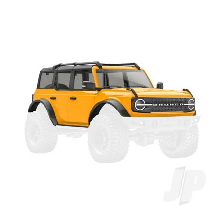 Traxxas Body, Ford Bronco, Complete, Cyber Orange (Includes Grille, Side Mirrors, Door Handles, Fender Flares, Windshield Wipers, Spare Tire Mount, & Clipless Mounting) (TRX9711-CYBER)